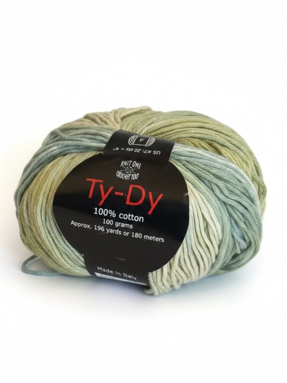 Ty-Dy 100% Cotton Yarn in Sage & Pale Green